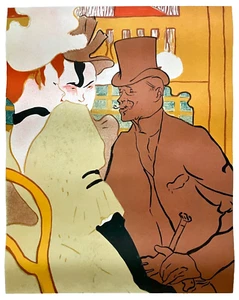 Original Vintage Poster TOULOUSE LAUTREC LITHOGRAPHIEN Englisch im Moulin Rouge - Bild 1 von 7