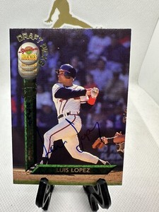 1994 SIGNATURE ROOKIES BASEBALL AUTOGRAPH LUIS LOPEZ #96  BRAVES #2364/7750