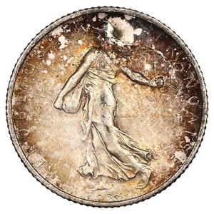 France 1 franc 1898 Semeuse argent Oscar Roty F.217/1 Gad.467 KM.844 monnaie - Imagen 1 de 2