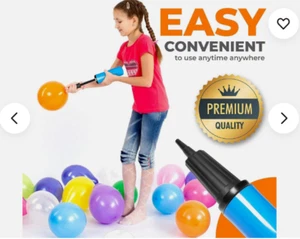 Air Pump Balloon Pump Compact Handheld Pool Floats, Party Decorations, Workouts - Picture 1 of 5
