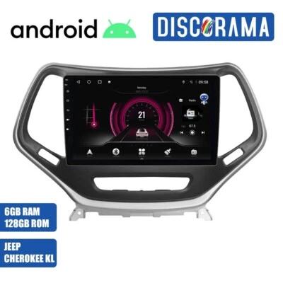 AUTORADIO ANDROID 6/128GB JEEP CHEROKEE 5 KL 2014-2018 STEREO AUTO TOUCH 10" GPS - Immagine 1 di 4