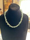 Genuine NATURAL BLUE APATITE MM BEADS  Abstract STRAND NECKLACE