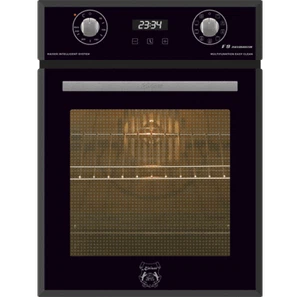 Kaiser Einbaubackofen 45 cm 50 L Schwarzes Spiegelglas Heißluft Grill Backofen - Bild 1 von 6