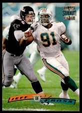 1996 Stadium Club Football Card Jeff Cross Miami Dolphins #104