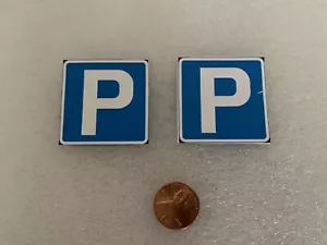 Letreros de estacionamiento azules a escala 1/10 para tu diorama de garaje de radiocontrol, pista de carreras - Imagen 1 de 2