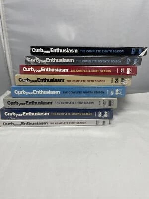 New CURB YOUR ENTHUSIASM TV SERIES DVD Set Season 1-8 HBO Comedy Larry David - Image 1 of 4