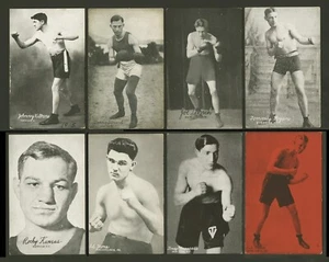 OCHO (8) EXHIBICIONES DE BOXEO POSTALES MÁS DIFÍCILES O MÁS DESEABLES 1921 1923 1925 1928 - Imagen 1 de 2