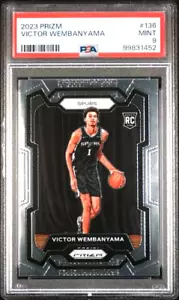 Victor Wembanyama 2023-24 Panini Prizm #136 PSA 9 Wemby RC Spurs Rookie - Picture 1 of 2