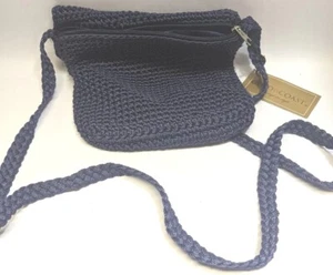BLUE CROCHET ZIPPER PURSE GOLD COAST BRAND NEW - Picture 1 of 9