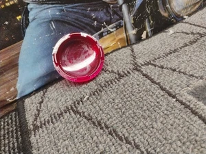 Harley Davidson Red Brake Tail Stop Lens - Foto 1 di 4
