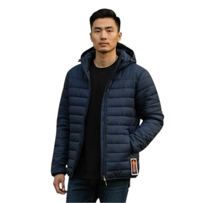 HAWKE & CO Performance Dynamic Sport jacket, Hooded, Navy Blue, Sz Large - Image 1 of 4