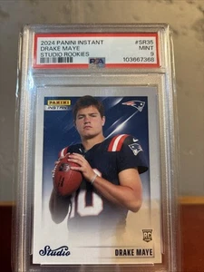 2024 Panini Instant Drake Maye STUDIO ROOKIES 1/1672 #SR-35 RC - PSA 9 - Bild 1 von 3
