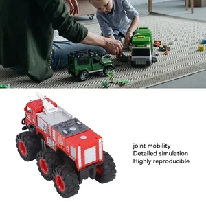 1:16 Scale Diecast Fire Truck Vehicles Realistic Big 6 Wheel Drive Fire Engine M - Picture 1 of 12