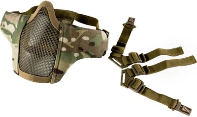 6" Foldable Half Face Mesh Mask Military Style Comfortable Adjustable Tactica... - Image 1 of 4