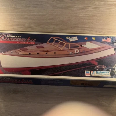 Midwest Cranberry Isle Lobster Boat Yacht RC Wooden Kit New Open Box , 30” Long - Image 1 of 4