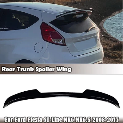 Kit de alerón trasero para Ford Fiesta ST-Line MK6 MK6.5 2008.6-2017 negro brillante Foto 1 de 4
