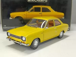 Ford Escort I Street 1971 Giallo Yellow Minichamps 1:18 Usato + Box 1/18 - Foto 1 di 17