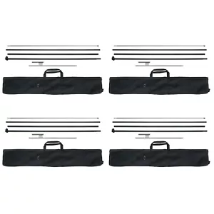 VEVOR Feather Flag Pole Kit 4 Packs Swooper Flag Pole 16.3 ft with Ground Stakes - Picture 1 of 12