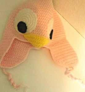 $30 NEW SEATTLE HATS Knit CROCHET CLOCHE Cap Pink BABY BIRD Girls 1 Size KIDS - Picture 1 of 7