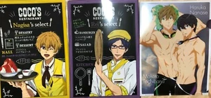 ¡Gratis! Juego de 3 carpetas de archivos transparentes Dive to the future Nagisa Ray Haruka Makoto - Imagen 1 de 3