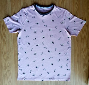 CAMISETA FREE PLANET Hombre Talla Pequeña Mangas Cortas Gris Blanco Algodón Cuello Redondo - Imagen 1 de 11