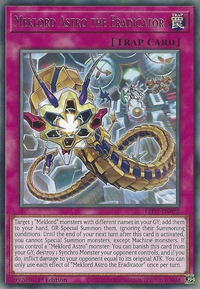 Meklord Astro the Eradicator LED7-EN022 Legendary Duelists: Rage of Ra 1st Edition