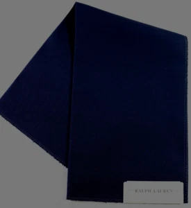 Ralph Lauren Sunbrella Fabric Remnant 25"x26" "Coastal Plain" Color Navy - Picture 1 of 3