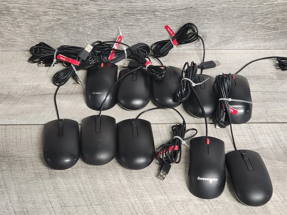 Lot of 10 Optical USB Mice - As Shown - USB Mouse - Image 1 of 1