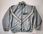 Army Jacket Men's Medium Nylon Windbreaker Rain Coat Vented Full Zip