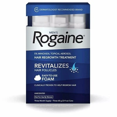 ✳️🔥 Rogaine Foam Hair Loss & Regrowth Treatment 5% Minoxidil - 1 - 4 Months🔥🔥 - Image 1 of 4