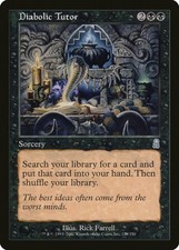 Diabolic Tutor Odyssey PLD Black Uncommon MAGIC THE GATHERING CARD ABUGames
