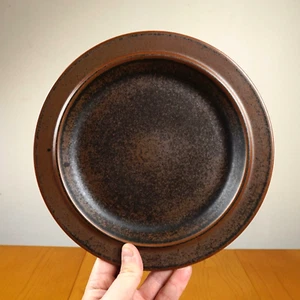 Arabia Finland Ruska Plate Vintage 70s Dinner Rustic Earthy Brown Ulla Procope - Picture 1 of 10