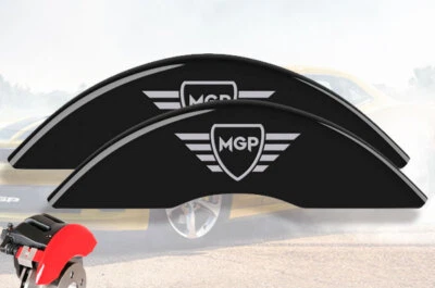 2004-2012 GMC Canyon Front Black Engraved "MGP" Brake Disc Caliper Covers 2pc - Image 1 of 4