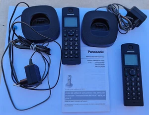 TELEFONO FIJO INALAMBRICO DIGITAL PANASONIC KX-TGC310SP DUO LCD INTERCOM NEGRO - Imagen 1 de 4