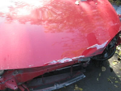 Miata Mazda 2000 capó delantero usado rojo dañado sin envío  Foto 1 de 4