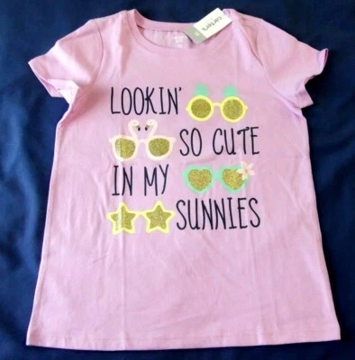 NUEVO CON ETIQUETAS Niñas Carter's NIÑO Talla 10 o 12 Camiseta Púrpura SE VE TAN LINDA EN MIS GAFAS DE SOL Foto 1 de 4