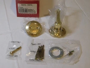 Kwikset Dorian Interior Pack 606DNL 3 BBPKG Brass (shinny) Non Handed Lever - Picture 1 of 3