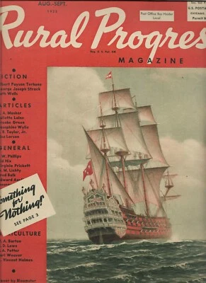 Rural Progress Aug Sept 1935 HOLLYWOOD ANIMALS SOYBEANS HARVEST beautiful ads - Imagem 1 de 4