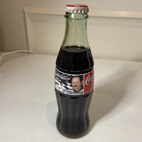DALE EARNHARDT  NASCAR COLLECTOR  8OZ. COKE GLASS BOTTLE Cover