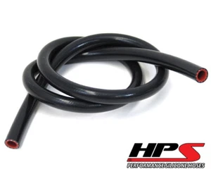HPS High Temp 5/16" ID (8mm) Reinforced Silicone Heater Hose Black 10 Feet Roll - Imagen 1 de 2