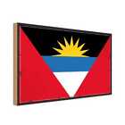 Holzschild 18x12 cm Antigua und Barbuda Flag Flaggen Fahnen & Wappen