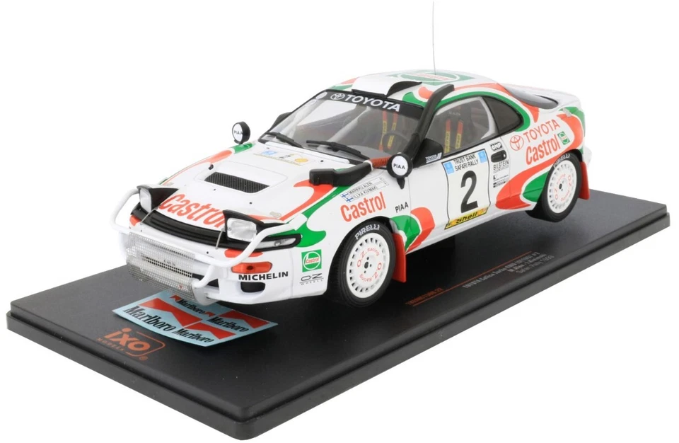 TOYOTA CELICA TURBO 4WD N.2 SAFARI RALLY 1993 ALLEN/KIVIMAKI 1 18 Ixo Model Auto