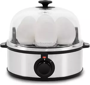 EGC648 Easy Electric Poacher, Omelet Eggs & Soft, Medium, Hard-Boiled Egg Boiler - Picture 1 of 12