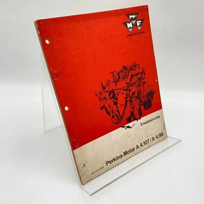 Massey Ferguson Motore Perkins A 4.107 A 4.99 Lista Di Ricambi Riparazione 1964 - Immagine 1 di 4