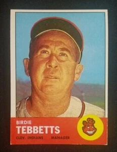 1963 Topps Baseball #48 Birdie Tibbetts, Cleveland Indians, EX-EXMINT - Picture 1 of 2