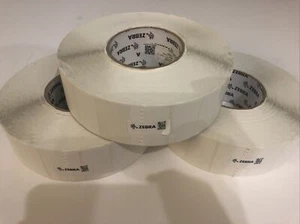 3 Rolls Zebra 10000288 Label Paper 2" x 1" Z-Perform 2000T Genuine 5500 Per Roll - Picture 1 of 2