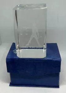 3D Laser Etched Crystal Libra Paperweight - Picture 1 of 4