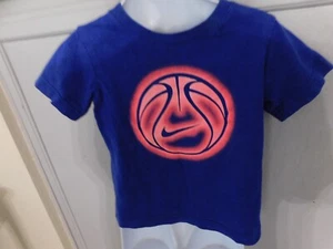 The Nike Tee blue crew neck water polo t-shirt child  sz 4 athletic cut - Picture 1 of 4