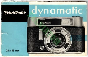 Vintage Voigtlander dynamatic 24 x 36 mm Brochure (German) - Picture 1 of 1