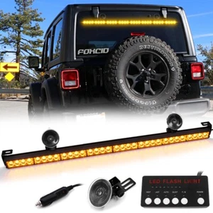 36" LED Traffic Advisor Emergency Hazard Warning Strobe Light Bar Amber Control - Picture 1 of 7